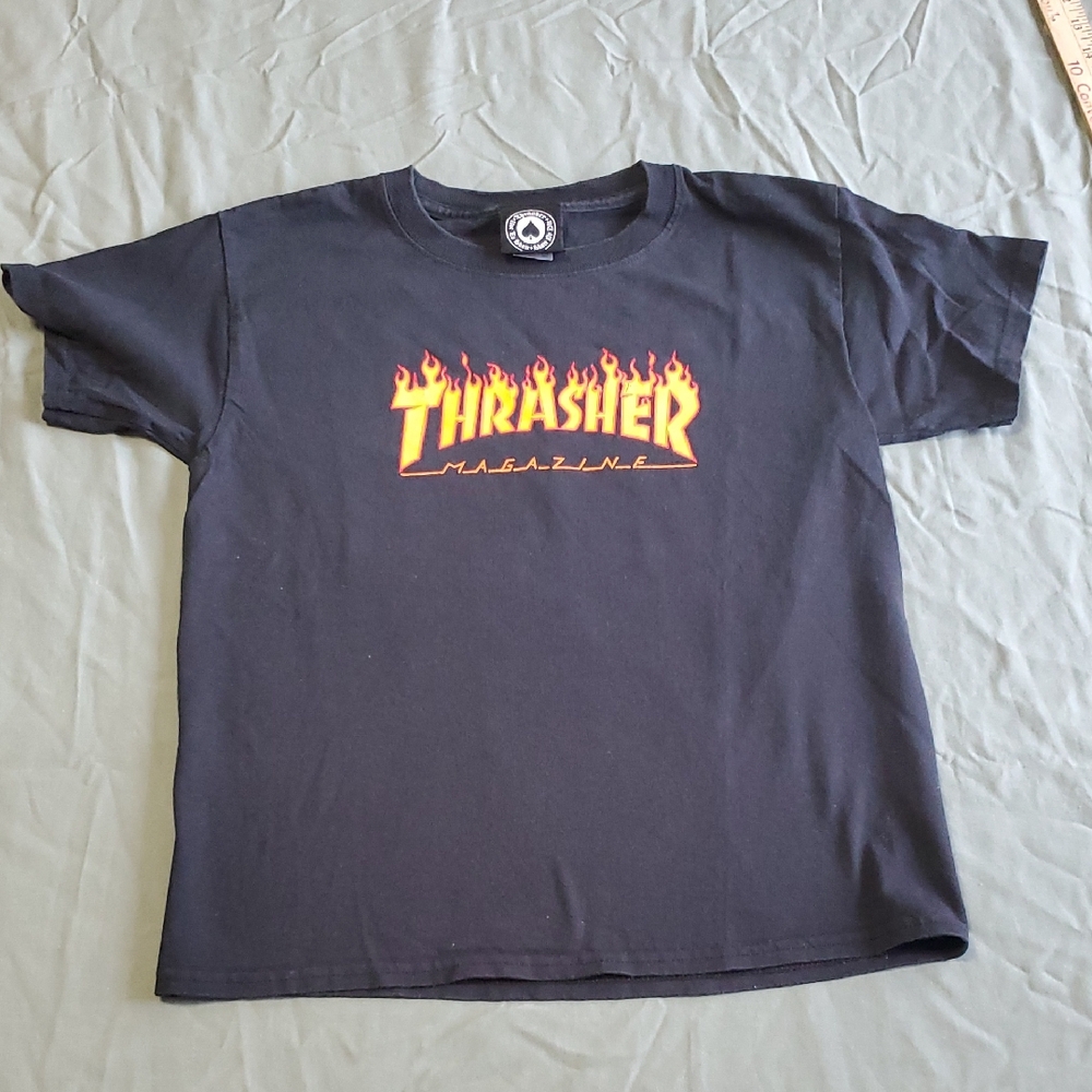 Thrasher▪︎Live To Skate▪︎Skate Or Die▪︎  Kids Tee in Black. Never Worn.